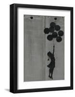 Balloon girl-Banksy-Framed Art Print