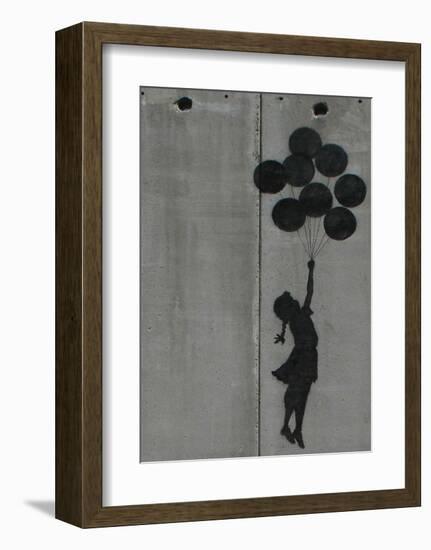 Balloon girl-Banksy-Framed Art Print