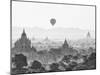 Balloon Over Bagan at Sunrise, Mandalay, Burma (Myanmar)-Nadia Isakova-Mounted Premium Photographic Print