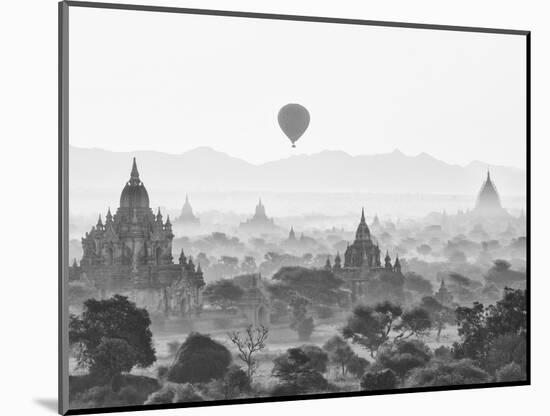 Balloon Over Bagan at Sunrise, Mandalay, Burma (Myanmar)-Nadia Isakova-Mounted Photographic Print