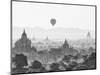 Balloon Over Bagan at Sunrise, Mandalay, Burma (Myanmar)-Nadia Isakova-Mounted Photographic Print