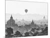 Balloon Over Bagan at Sunrise, Mandalay, Burma (Myanmar)-Nadia Isakova-Mounted Photographic Print