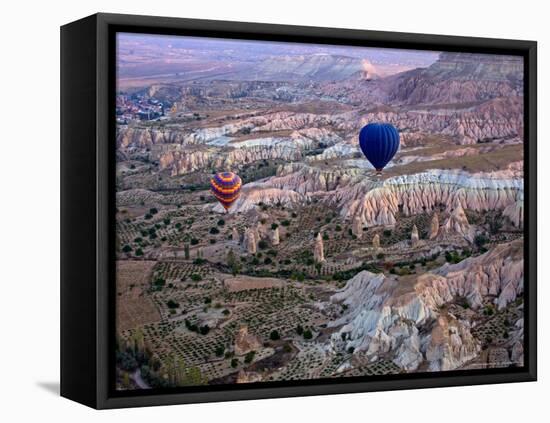 Balloon Ride over Cappadocia, Turkey-Joe Restuccia III-Framed Stretched Canvas