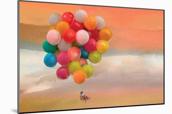 Balloon Ride-Nancy Tillman-Mounted Premium Giclee Print