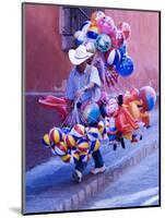 Balloon Vendor Walking the Streets, San Miguel De Allende, Mexico-Nancy Rotenberg-Mounted Photographic Print
