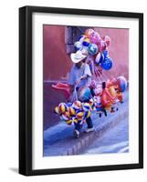 Balloon Vendor Walking the Streets, San Miguel De Allende, Mexico-Nancy Rotenberg-Framed Photographic Print