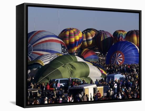 Ballooning, Albuquerque, Nm, Albuquerque, New Mexico, USA-Paul Sutton-Framed Stretched Canvas