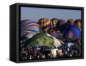 Ballooning, Albuquerque, Nm, Albuquerque, New Mexico, USA-Paul Sutton-Framed Stretched Canvas