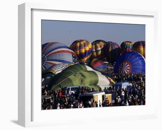 Ballooning, Albuquerque, Nm, Albuquerque, New Mexico, USA-Paul Sutton-Framed Photographic Print