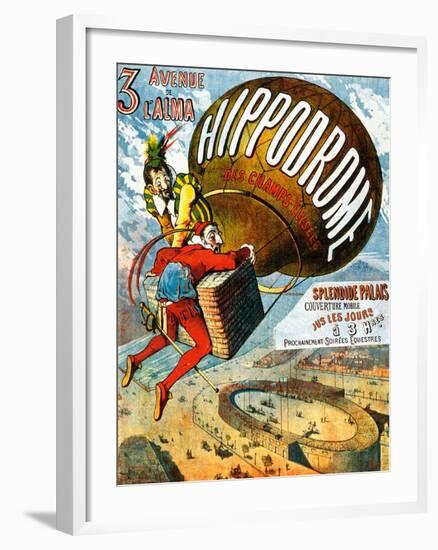 Ballooning At The Hippodrome-null-Framed Art Print