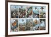 Ballooning History from 1783 to 1883-Science Source-Framed Giclee Print