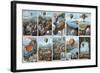 Ballooning History from 1783 to 1883-Science Source-Framed Giclee Print