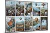 Ballooning History from 1783 to 1883-Science Source-Mounted Giclee Print