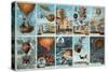 Ballooning History from 1795 to 1846-Science Source-Stretched Canvas