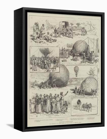 Ballooning in Bechuanaland-Julius Mandes Price-Framed Stretched Canvas