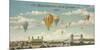 Ballooning Over London-Isiah and Benjamin Lane-Mounted Giclee Print