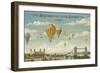 Ballooning over London-Isiah and Benjamin Lane-Framed Art Print