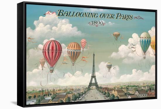 Ballooning Over Paris-Isiah and Benjamin Lane-Framed Stretched Canvas