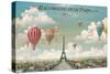 Ballooning Over Paris-Isiah and Benjamin Lane-Stretched Canvas