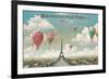 Ballooning Over Paris-Isiah and Benjamin Lane-Framed Premium Giclee Print