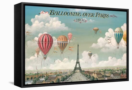 Ballooning Over Paris-Isiah and Benjamin Lane-Framed Stretched Canvas