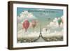 Ballooning Over Paris-Isiah and Benjamin Lane-Framed Art Print