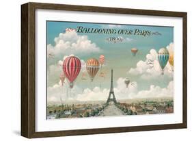 Ballooning Over Paris-Isiah and Benjamin Lane-Framed Art Print