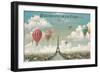 Ballooning Over Paris-Isiah and Benjamin Lane-Framed Art Print