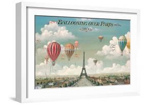 Ballooning Over Paris-Isiah and Benjamin Lane-Framed Art Print