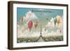 Ballooning Over Paris-Isiah and Benjamin Lane-Framed Art Print