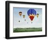 Ballooning over the Cotswolds-Maggie Rowe-Framed Giclee Print