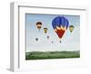 Ballooning over the Cotswolds-Maggie Rowe-Framed Giclee Print