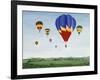 Ballooning over the Cotswolds-Maggie Rowe-Framed Giclee Print