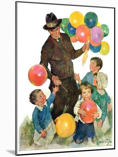 "Balloonman,"May 9, 1931-Ellen Pyle-Mounted Giclee Print