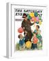 "Balloonman," Saturday Evening Post Cover, May 9, 1931-Ellen Pyle-Framed Giclee Print