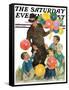 "Balloonman," Saturday Evening Post Cover, May 9, 1931-Ellen Pyle-Framed Stretched Canvas