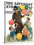 "Balloonman," Saturday Evening Post Cover, May 9, 1931-Ellen Pyle-Stretched Canvas