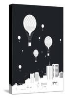 Balloons and the City-Balazs Solti-Stretched Canvas