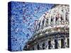 Balloons Floating over U.S. Capitol Dome-Joseph Sohm-Stretched Canvas