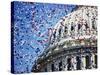 Balloons Floating over U.S. Capitol Dome-Joseph Sohm-Stretched Canvas