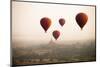 Balloons over Ancient Temples More Than 2200 Temples) of Bagan at Sunrise in Myanmar-Harry Marx-Mounted Photographic Print