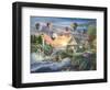 Balloons over Sunset Cove-Nicky Boehme-Framed Giclee Print