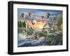 Balloons over Sunset Cove-Nicky Boehme-Framed Giclee Print