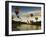 Balloons Soaring About Sandia Mountains and Rio Grande River During Albuquerque Balloon Fiesta-James Shive-Framed Photographic Print