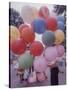 Balloons Sold by Man to People Watching Events, Kosygin's Second Visit to Glassboro, New Jersey-Art Rickerby-Stretched Canvas
