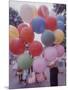 Balloons Sold by Man to People Watching Events, Kosygin's Second Visit to Glassboro, New Jersey-Art Rickerby-Mounted Photographic Print