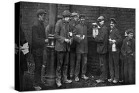 Balloting for the Coal Strike, Wheatsheaf Colliery, Pendlebury, January 1912-null-Stretched Canvas