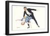 Ballroom Dancers Doing Dip-null-Framed Art Print