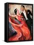 "Ballroom Dancing,"April 10, 1937-John LaGatta-Framed Stretched Canvas