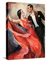 "Ballroom Dancing,"April 10, 1937-John LaGatta-Stretched Canvas